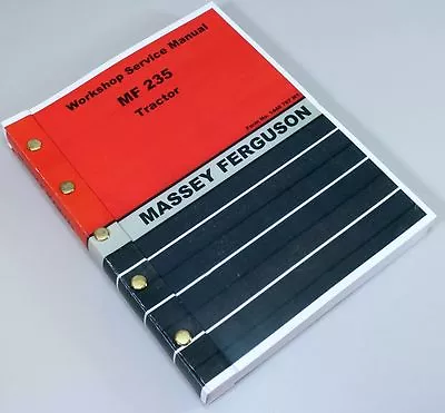 Massey Ferguson 235 Diesel Tractor Service Repair Shop Manual Technical Workshop • $56.97