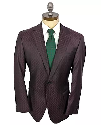 COPPLEY Sport Coat Sz 42R Dual Vent Jacket Plum Purple Black Prom • $119.99