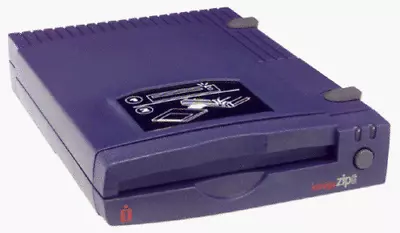 Iomega Zip Z100P2- 100MB External PC Zip Drive - Blue - No Power Supply Untested • $20