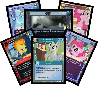 MLP My Little Pony CCG : Mixed 100 Card Lot With Foils Rares + FREE PACK • $24.95