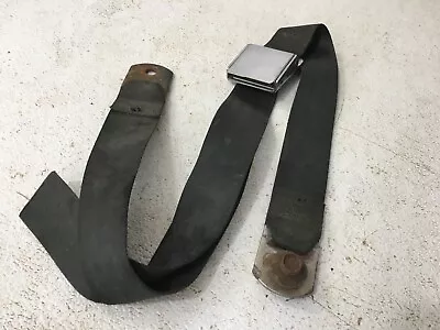 Vintage Universal Airplane Aircraft Style Seat Belt Black Beams 1800D 2 Point • $20