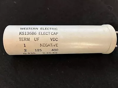Western Electric Electrolytic Capacitor Ks13686 • $50