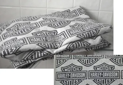 $10 • Buy 2008 HARLEY DAVIDSON Licensed Twin Size Fitted Sheet W/ Bar And Shield Design