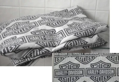$10 • Buy 2008 HARLEY DAVIDSON Licensed Twin Size Fitted Sheet W/ Bar And Shield Design