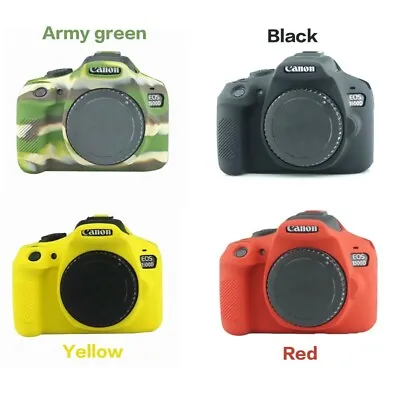 Soft Silicone Rubber Camera Body Case For Can&n EOS 1500D 750D 77D 650D 700D 200 • £26.99