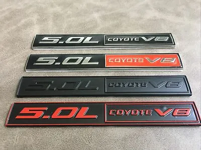 NEW 2x ABS For 5.0L Coyote V8 Badge Emblem Body Badge Sticker Decal Many Color • $16.99