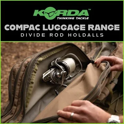 Korda Compac Divide Rod Holdalls - All Sizes | New - Carp Fishing Luggage • £159.99