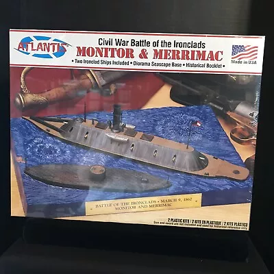 Atlantis L77257 Civil War Monitor & Merrimac Model Kits-nib • $25