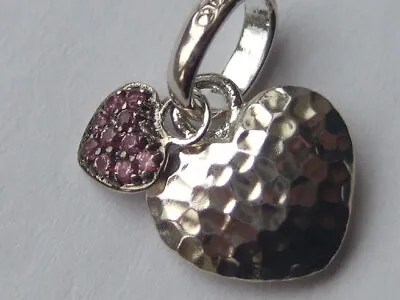 New Genuine Links Of London Pink Sapphire Lovestruck Heart Charm RRP £110 • £48