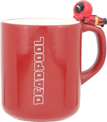 Disney Marvel Deadpool Take It Easy Red Ceramic Mug Cup Gift Box 12 Oz NEW • £16.45