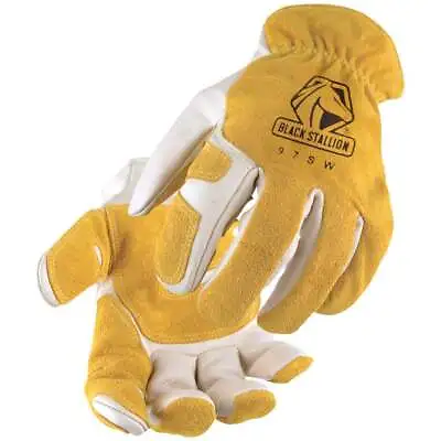 $18 • Buy Black Stallion 97SW Versatile Cowhide Drivers Glove With Reinforced Palm Medium