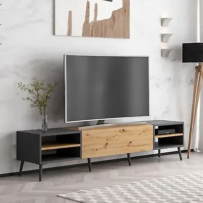 Tv Unit With Decor Panel Plus Wall Decor Panel - Asya Living Room Etgshop • £441.73