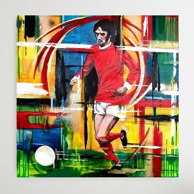 £45 • Buy George Best Manchester Utd MUFC Giclee Fine Print Art Picture Print Wall 