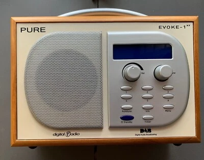 £20 • Buy Pure Evoke 1xt DAB Digital Radio Wooden Teak Case - NO Power Supply