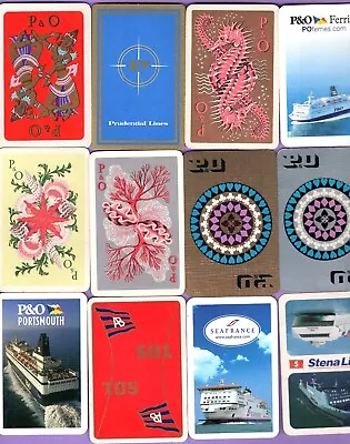 12 Single Swap Playing Cards STEAMSHIP ADS P&0 ETC SHIP SOVUENIRS VINTAGE • $3.59