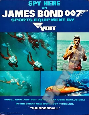 James Bond Thunderball Snorkel Blaster Swimming Print Poster Wall Art Picture A4 • £4.99