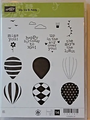 £21.89 • Buy Stampin Up And AWAY Clear Mount Stamps Hot Air Balloons Up In The Air