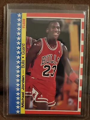 1987-88 Fleer Sticker Michael Jordan Chicago Bulls #2 Of 11 • $60