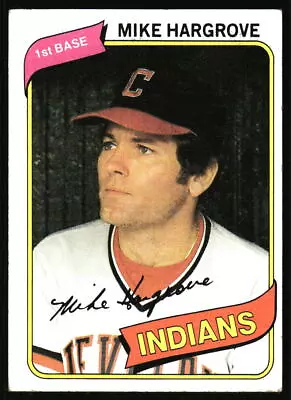 1980 Topps Mike Hargrove #308 Cleveland Indians • $1.50