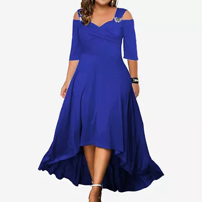 Plus Size Women Party Maxi Dress Ladies Cocktail Evening Party Swing Ball Gown • £19.59