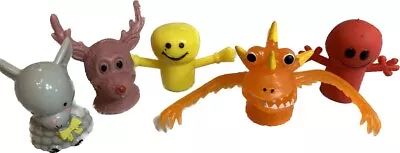 Vintage Rubber Finger Puppets Monsters  1.5” Toys Mixed Lot • $10.80