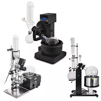 2L/5L/20L/50LRotary Evaporator With Hand/Auto LiftWater Vacuum Pump US • $128.99