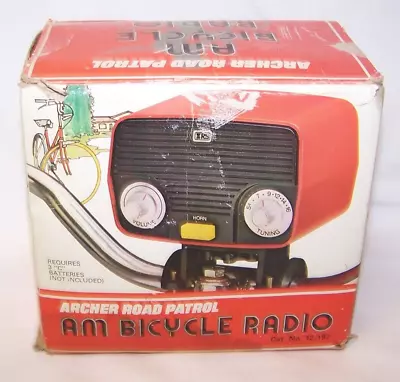 Vintage ARCHER ROAD PATROL AM Bicycle Radio Box 12-197A Bike Hong Kong   READ!!! • $34.95