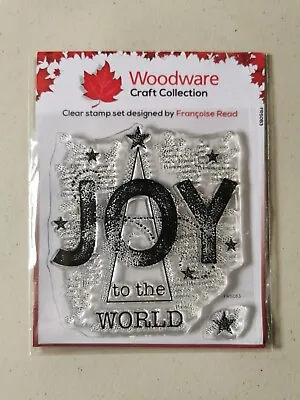 £4.99 • Buy Woodware Craft Collection - Joy Clear Stamps - 2 Stamps 