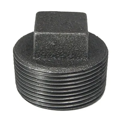 1/2  BLACK MALLEABLE IRON PLUG Fitting Pipe Npt • $0.99