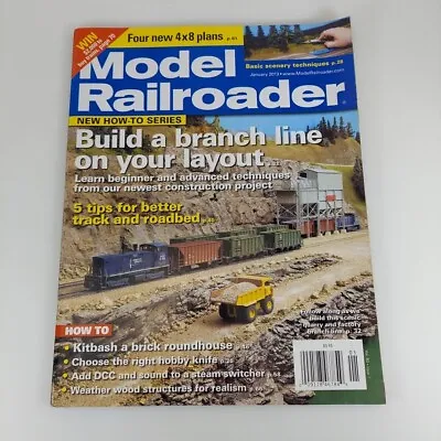Model Railroader Magazine Jan 2013 Vol 80 No 1 Branch Line Track & Roadbed • $4.99