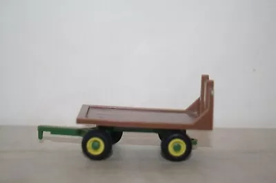 Mini Toys JOHN DEERE GREEN HAY WAGON-1/64-GOOD-LOOSE-RUBBER TIRES-U.S.A. • $4