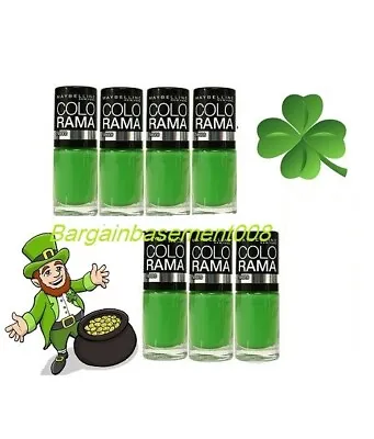 Maybelline Green Colorama Nail Polish 190 Neon  St Patrick Green  • £4.99