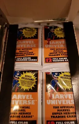 (1) Sealed Pack 1990 Marvel Universe Series 1 Impel Classic Set!!! • $21.95