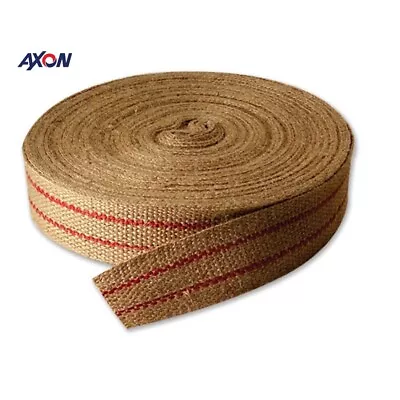 Upholstery Jute Webbing 10lb Red Stripe  50mm X 25 Meter Roll Best Quality • $15.40