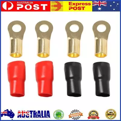 4pcs Power Ground Wire Ring Terminals Car Auto Audio 0GA Gauge Connectors • $10.79