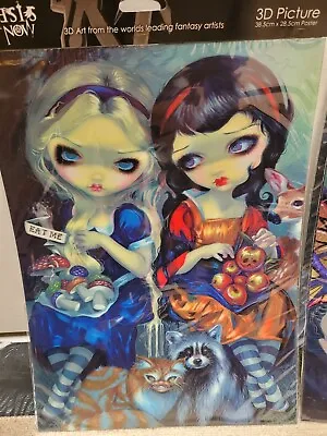 3D Picture  ALICE AND SNOW WHITE  Artist Jasmine Becket-Griffith Strangeling • £3