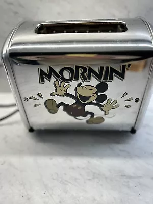 Villaware Disney MICKEY MOUSE Mornin' Musical TOASTER Model 5555-11 WORK GREAT • $39.99