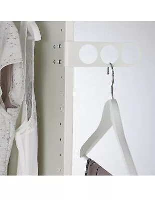 Ikea Komplement Wardrobe Bedroom Valet Hanger White 17x5 Cm • £7.95