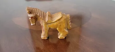 Vintage Stone Cut Miniature Horse Figurine • $20