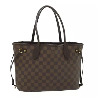 LOUIS VUITTON Damier Ebene Neverfull PM Tote Bag N51109 LV Auth Bs9225 • $972.09