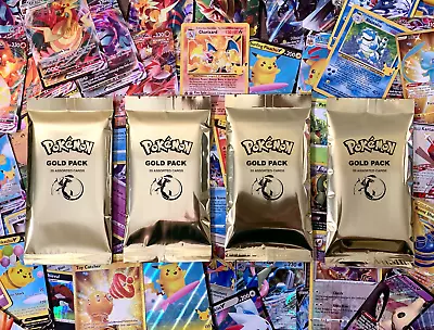 $13.96 • Buy Pokemon Card GOLD PACK 25 CARDS TCG OFFICIAL GX EX VMAX VSTAR V + HOLOS Included
