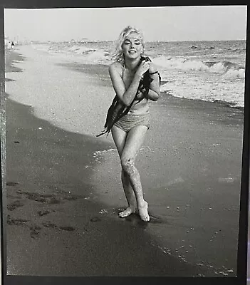1962 Marilyn Monroe Original Photo George Barris Santa Monica Beach Bathing Suit • $225