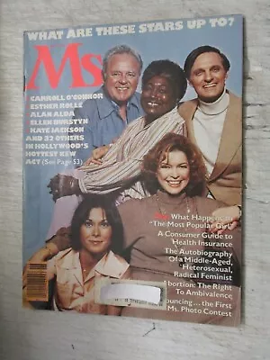 Ms. Magazine June 1978 Carroll O'connor Kate Jackson Alan Alda Women's Feminism • $18.95