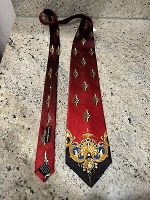 Gianni Versace Medusa Royal Red Italy Made Tie • $240