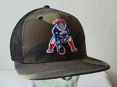 New England Patriots Era 9FIFTY Patriot Pat Mesh Trucker Camo Snapback Hat NFL • $29.99