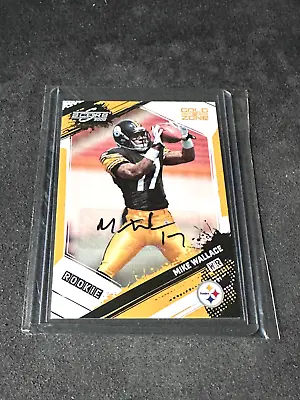 Mike Wallace 2009 Score Inscriptions Gold Zone RC Auto Autograph 23/50 • $14.99