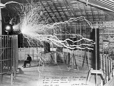 Nikola Tesla With His Equipment - 1901 - Photo Poster • $9.99