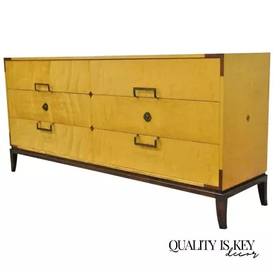 Tommi Parzinger For Parzinger Originals Maple & Mahogany Dresser Chest Credenza • $15500