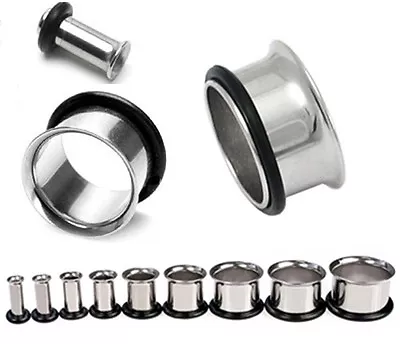 £38.97 • Buy Steel Single Flare Flesh Tunnel Ear Stretcher Plug Stretching Kit Set Large Size