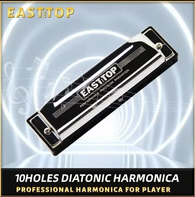 EASTTOP New Diatonic Shonrry Harmonica Key Of C Harp Mouth Organ 10Hole US • $23.98